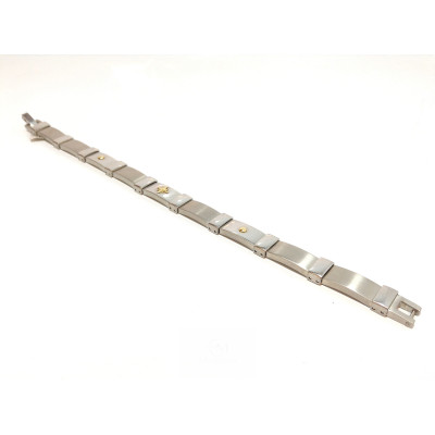 Pulsera Acero y Oro