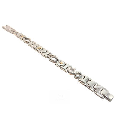 Pulsera Acero y Oro