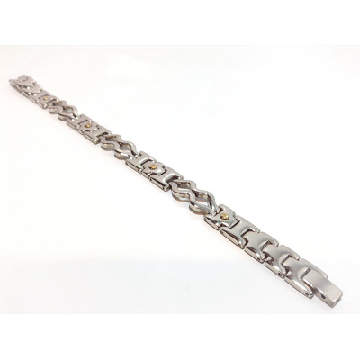 Pulsera Acero y Oro
