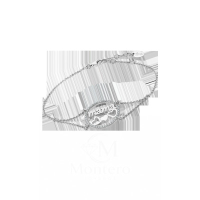 Pulsera Lotus Plata Mama