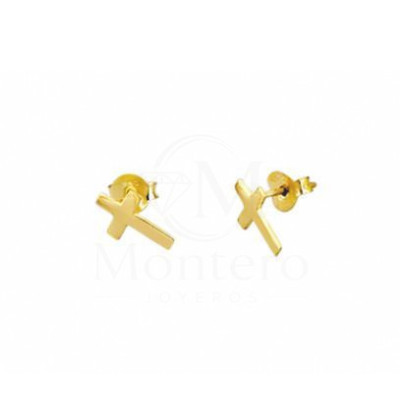 PENDIENTES LOTUS PLATA CRUZ LP1223-4-1