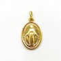 MEDALLA DE ORO VIRGEN MILAGROSA 18 MM.