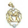 COLGANTE ORO ENAMORADOS 2 CIRCONITAS
