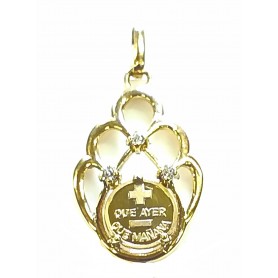 COLGANTE ORO FINOR + QUE AYER - QUE MAÑANA