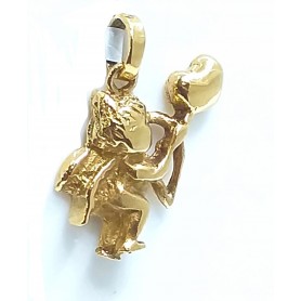 COLGANTE ORO CUPIDO CORAZÓN