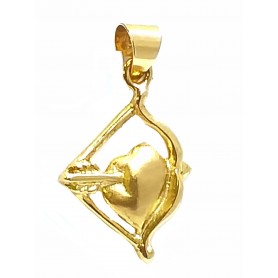 COLGANTE ORO CORAZON CON FLECHA
