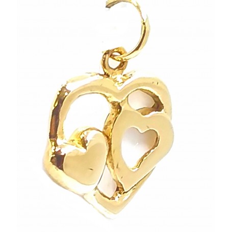COLGANTE ORO CORAZONES