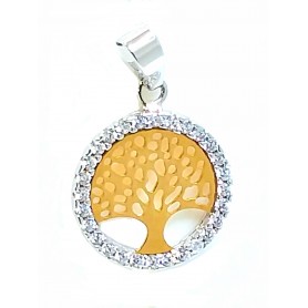 COLGANTE ORO BICOLOR ARBOL DE LA VIDA