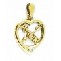 COLGANTE ORO CORAZON AMOR CON CIRCONITA