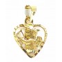 COLGANTE ORO CORAZON CON CUPIDO