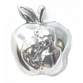 COLGANTE ORO BLANCO MANZANA ENAMORADOS