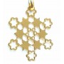 COLGANTE ORO ESTRELLAS y FLORES