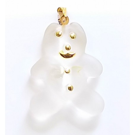 COLGANTE ORO OSO BLANCO