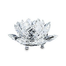 Nenúfar Candelero Grande Silver Crystal-119747