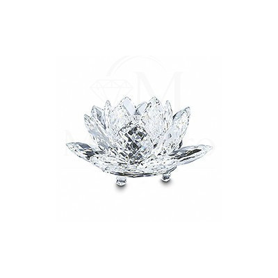 Waterlily Candleholder Large Silver Crystal-119747-SWAROVSKI-www.monteroregalos.com-