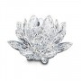 Waterlily Candleholder Medium Silver Crystal-010001-SWAROVSKI-www.monteroregalos.com-