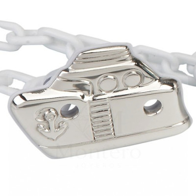 Pinza Chupete Plata Barco-900124