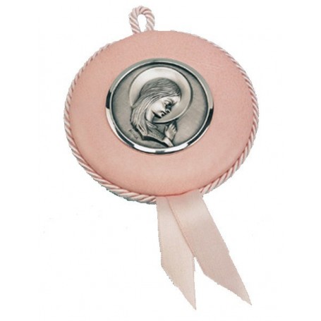 Medalla Cuna Plata Virgen Niña-6120R5