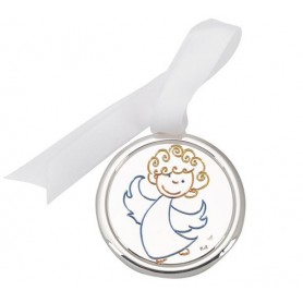 Medalla Cuna Plata Angelito Esmalte-31138