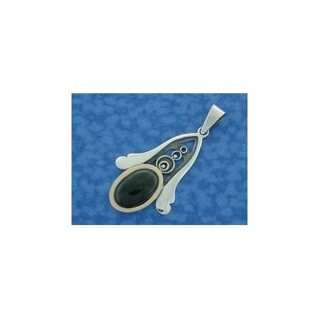 Azabache - Silver Pendant