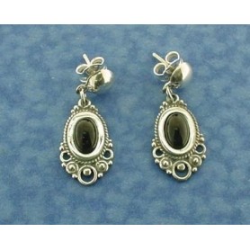 Azabache - Silver Earrings