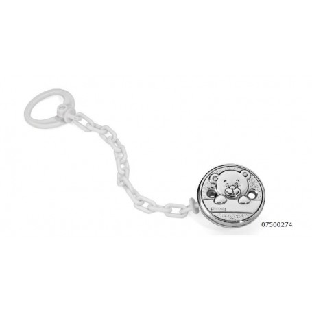 Pinza Chupete Oso con Banda