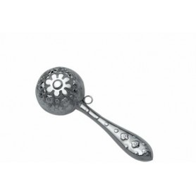 Sonajero Plata Bola Flor