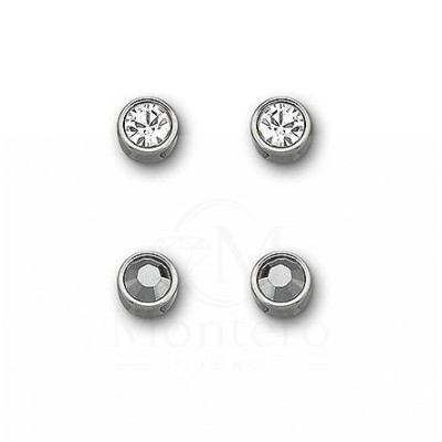 Harley Jet Hematite Pendientes