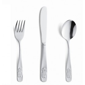 Set Cubiertos Acero Osito