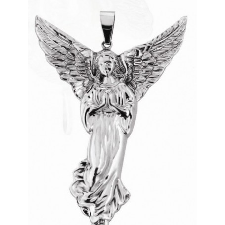 Medalla Cuna Plata Angel Guardian Alas Abiertas