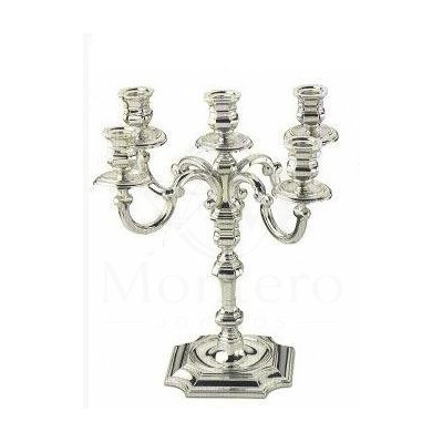 Candelabro Plata Churchill 5 Luces