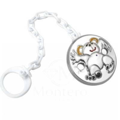 Pinza Chupete Oval Osito Rap Esmalte