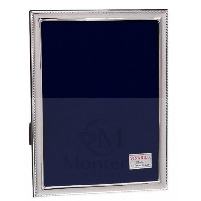 Marco Plata Rectangular Perlas