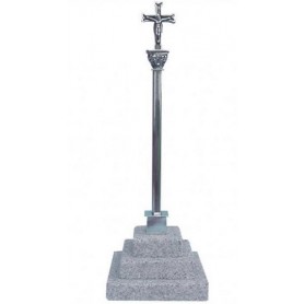 Cruceiro Plata Base Piedra