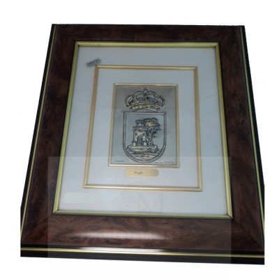 Cuadro Escudo Ciudad de Vigo Plata