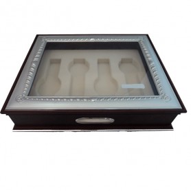 Caja 4 Relojes Tapa Cristal