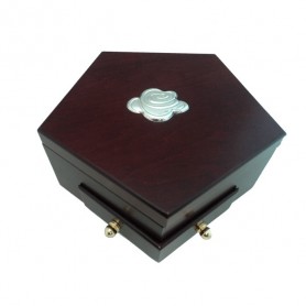 Joyero Detalle Flor Plata