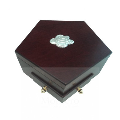 Joyero Detalle Flor Plata