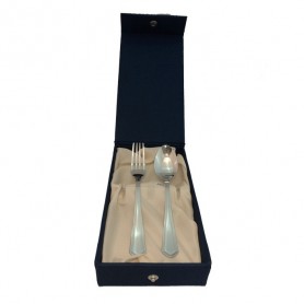 Estuche Osito Plata + Cubiertos Settecento