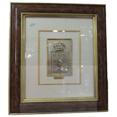 Cuadro Escudo de Galicia Plata
