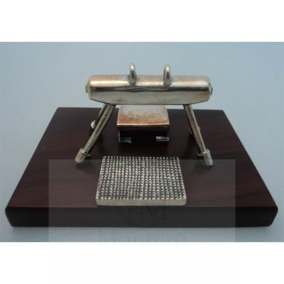 Miniatura Plata Gimnasia - Gimnasta