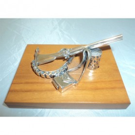 Miniatura Plata Motivo Caza