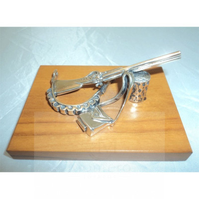 Miniatura Plata Motivo Caza