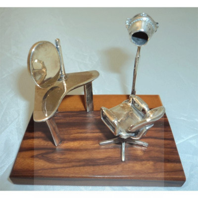 Miniatura Plata Peluquero