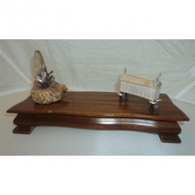 HORREO+MEJILLON PLATA BASE MADERA