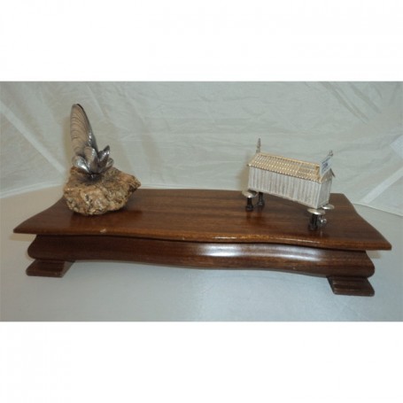 HORREO+MEJILLON PLATA BASE MADERA