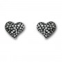 Alana Jet Hematite Pendientes