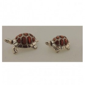 Set 3 Tortugas Plata y Esmalte