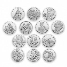 Juego Arras Matrimoniales Escenas Biblicas Plata