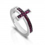Colgante Plata Croci Fucsia